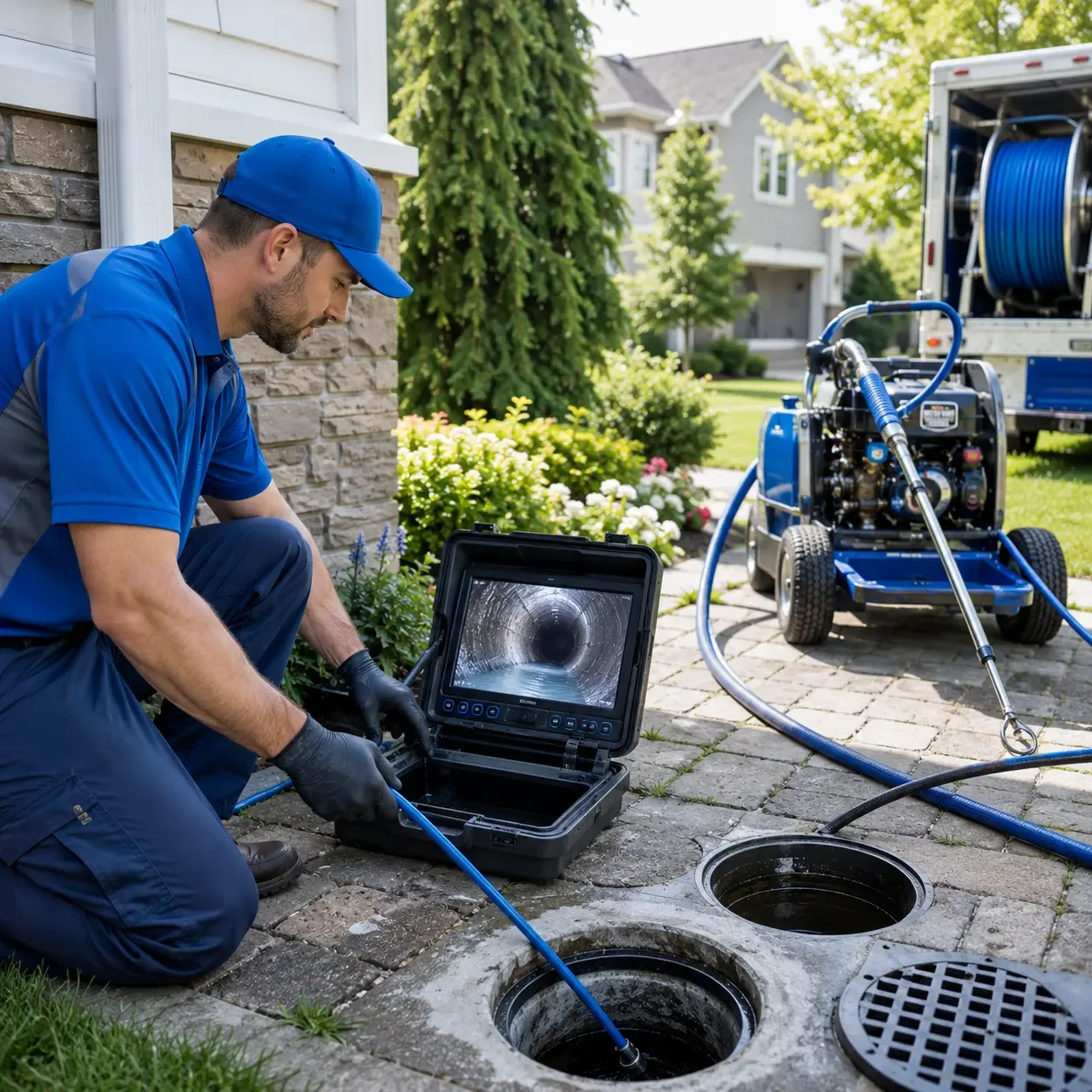 Outdoor drain cleaning professionals serving Manitou Beach, MI